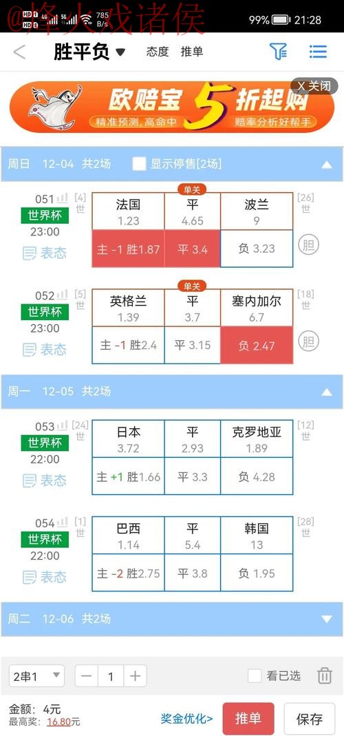 官方权威解读世界杯盘口趋势